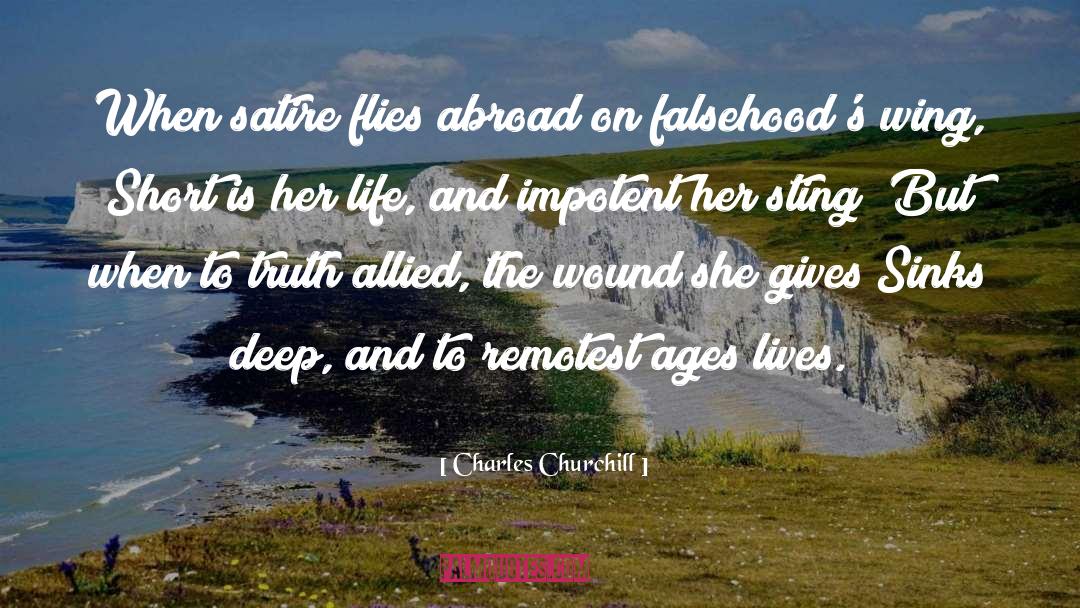 Age Life quotes by Charles Churchill