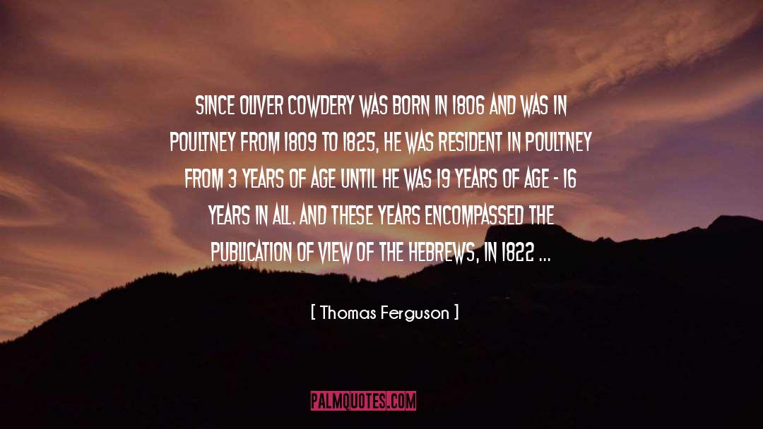 Age Of Reason quotes by Thomas Ferguson