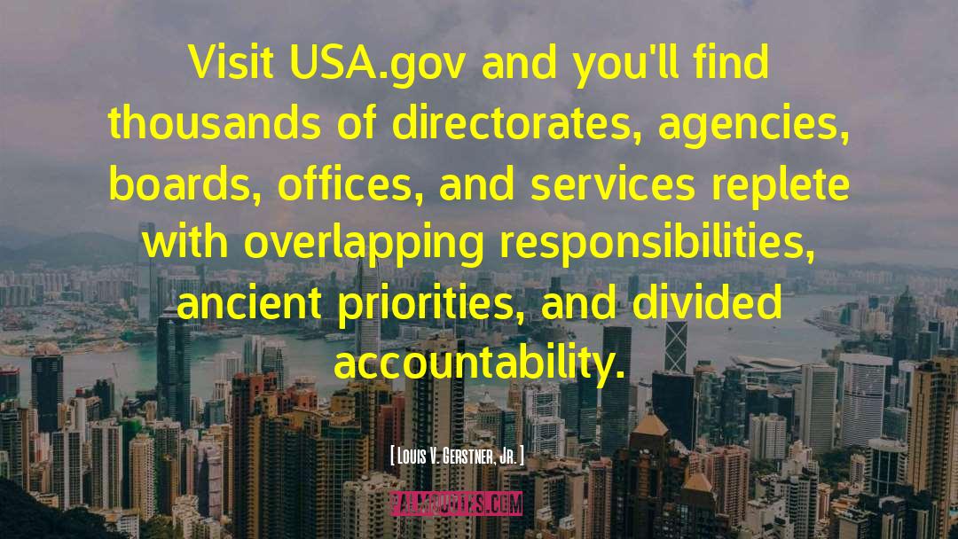 Agencies quotes by Louis V. Gerstner, Jr.