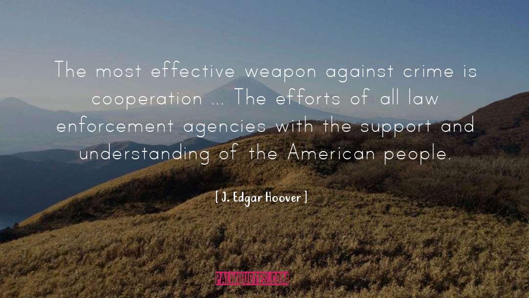 Agency quotes by J. Edgar Hoover