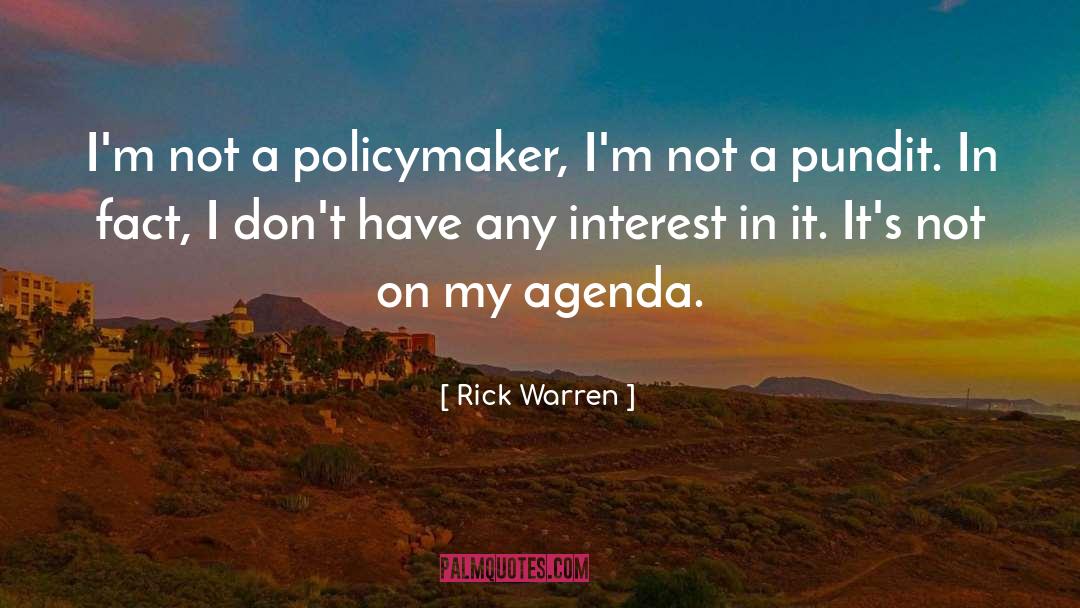 Agenda 21 quotes by Rick Warren