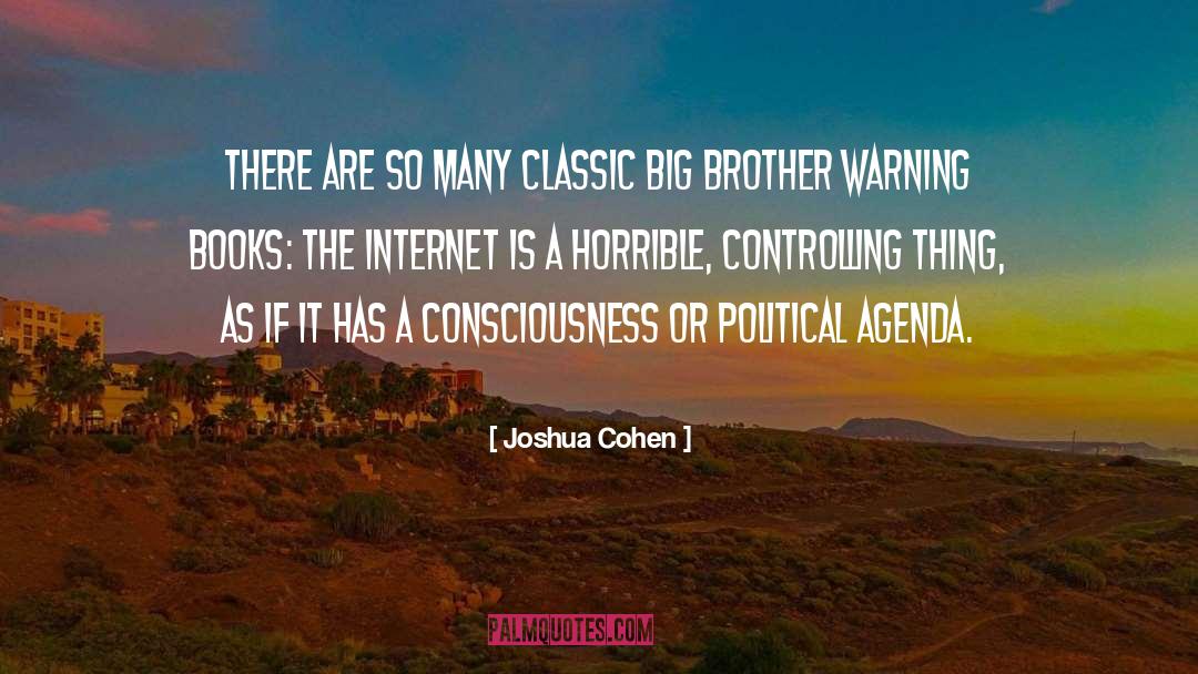 Agenda quotes by Joshua Cohen