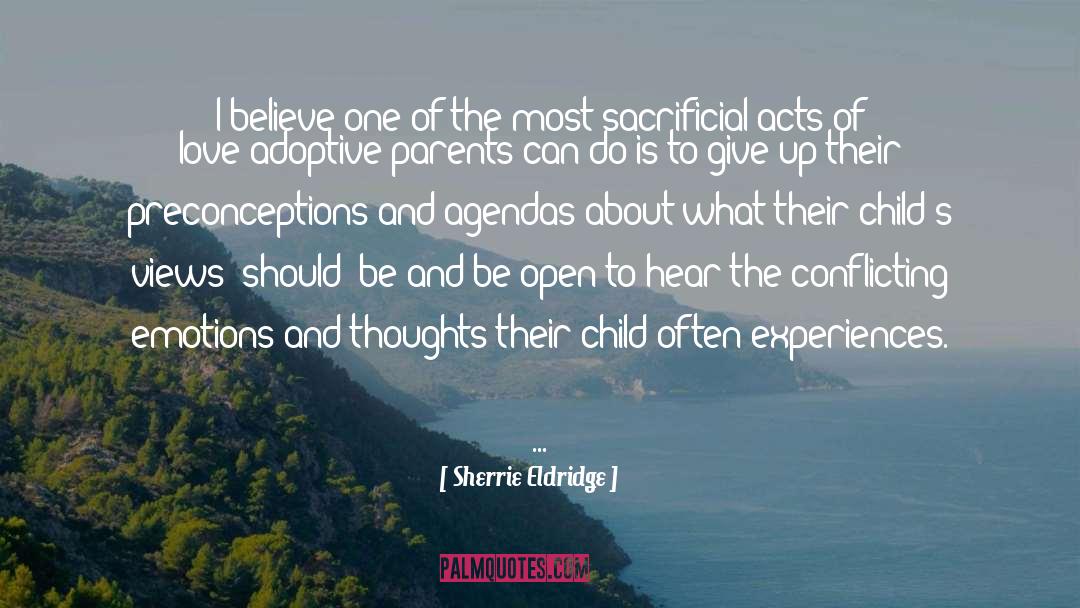 Agendas quotes by Sherrie Eldridge