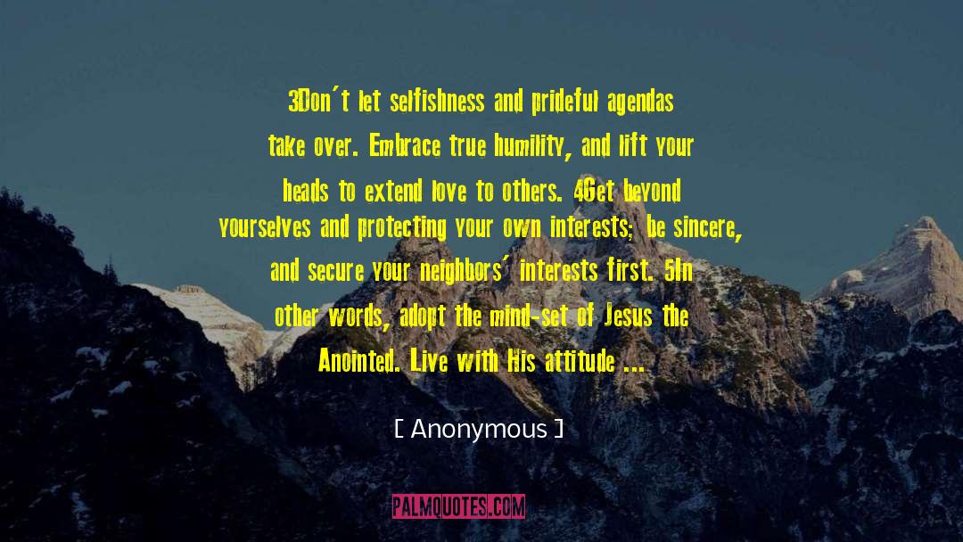 Agendas quotes by Anonymous