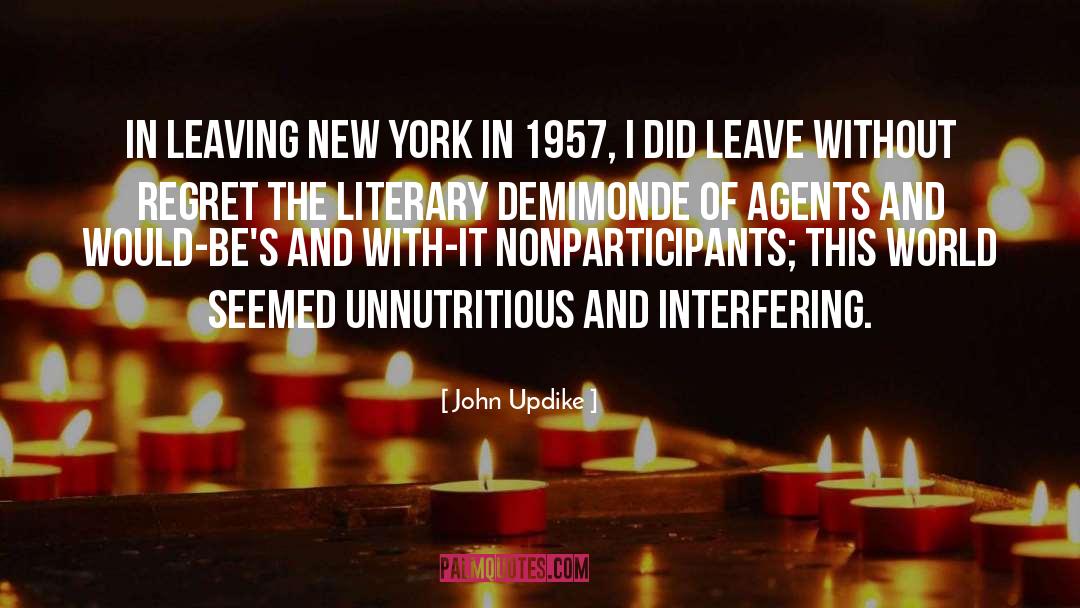 Agents quotes by John Updike