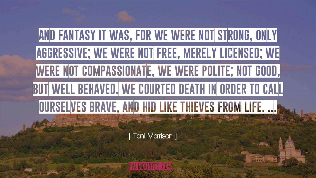 Aggressive quotes by Toni Morrison