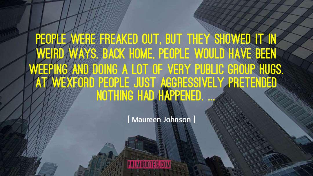 Aggressively quotes by Maureen Johnson