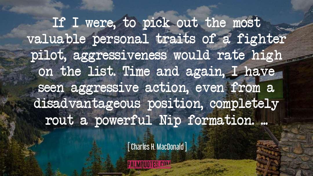 Aggressiveness quotes by Charles H. MacDonald