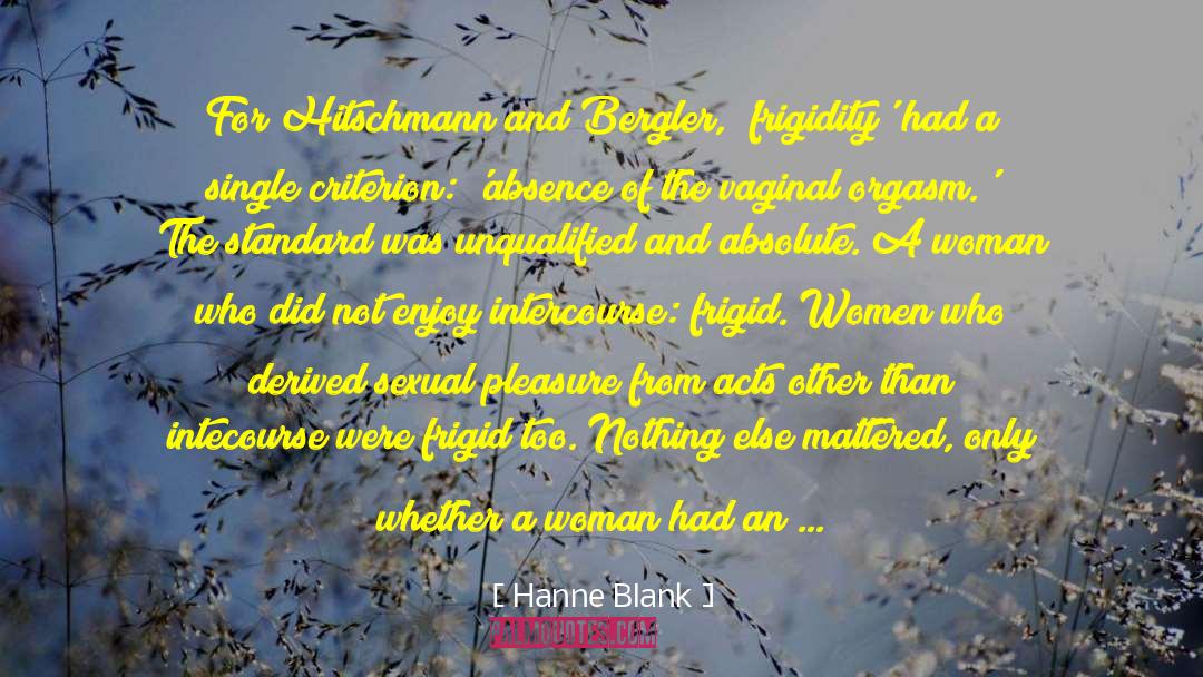 Aggressiveness quotes by Hanne Blank