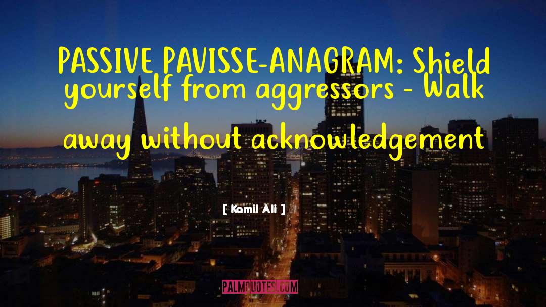 Aggressors quotes by Kamil Ali