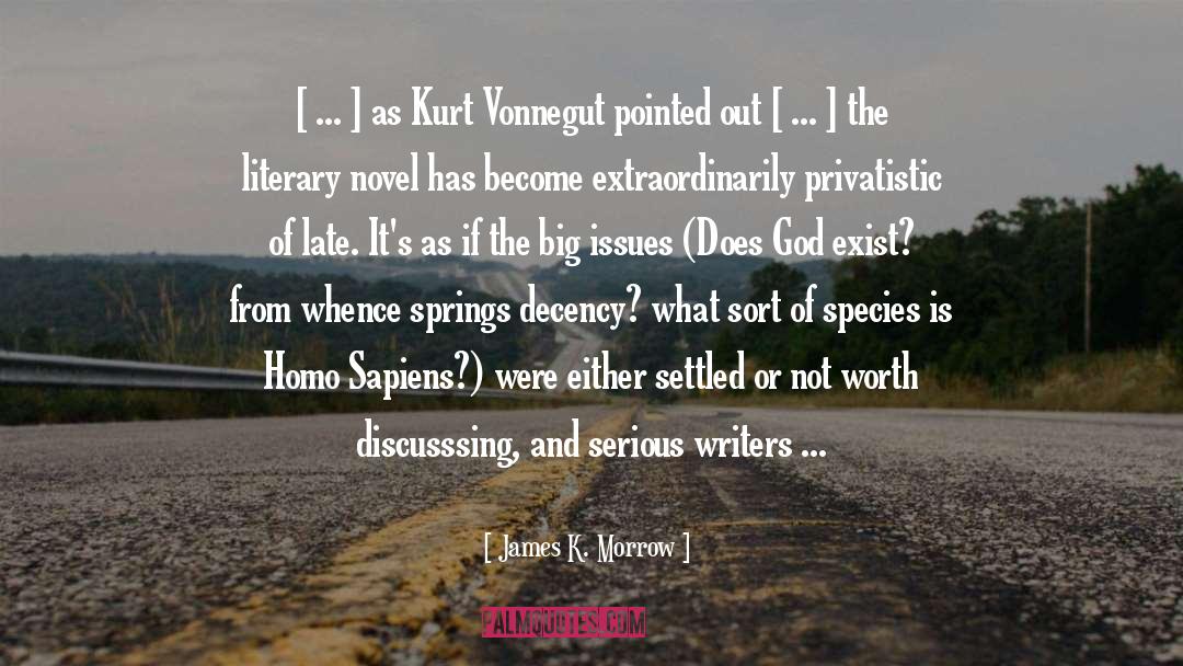 Aghassi Literary quotes by James K. Morrow