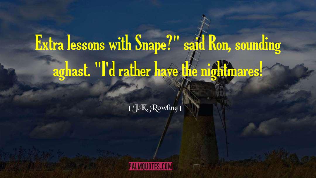 Aghast quotes by J.K. Rowling