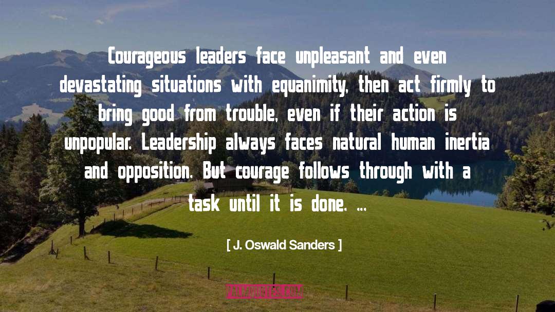 Agile Leadership quotes by J. Oswald Sanders