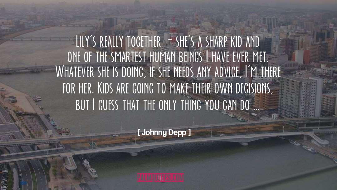Aging Parent quotes by Johnny Depp