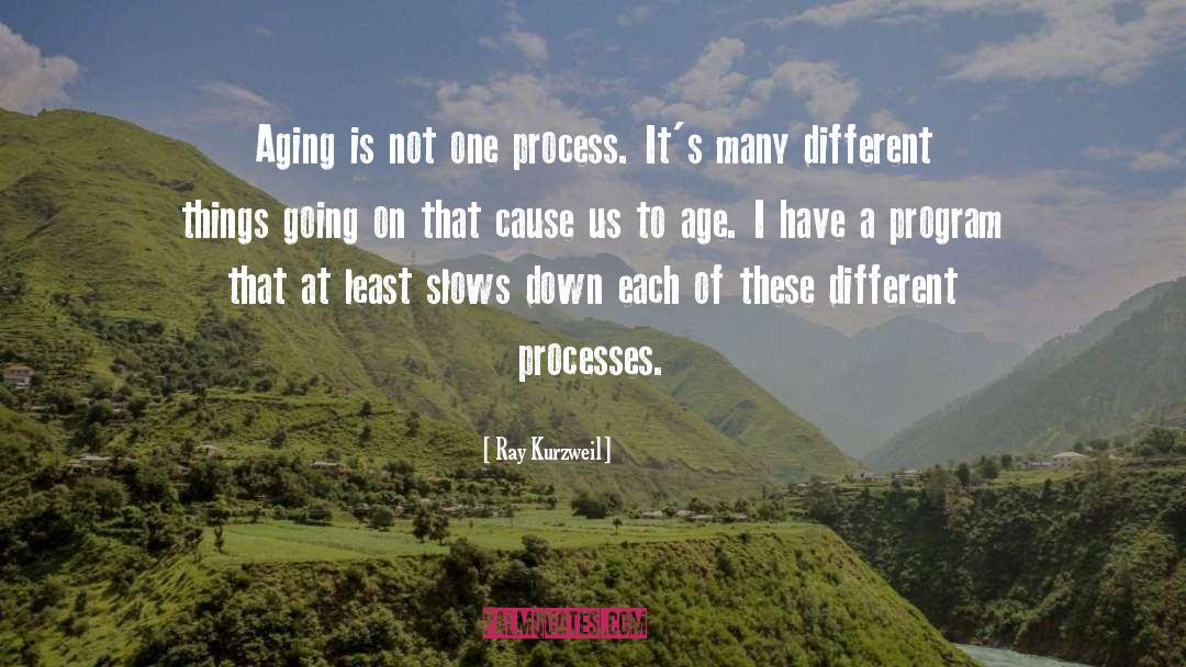 Aging Process quotes by Ray Kurzweil