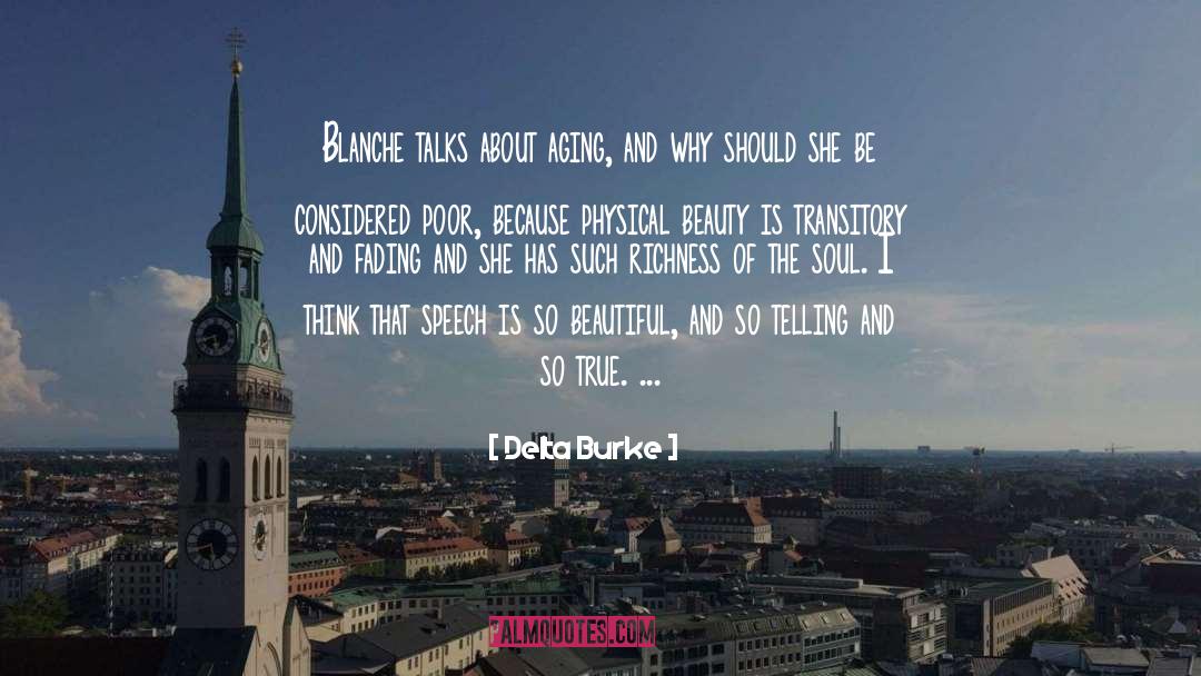 Aging quotes by Delta Burke