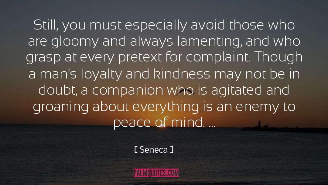 Agitated quotes by Seneca