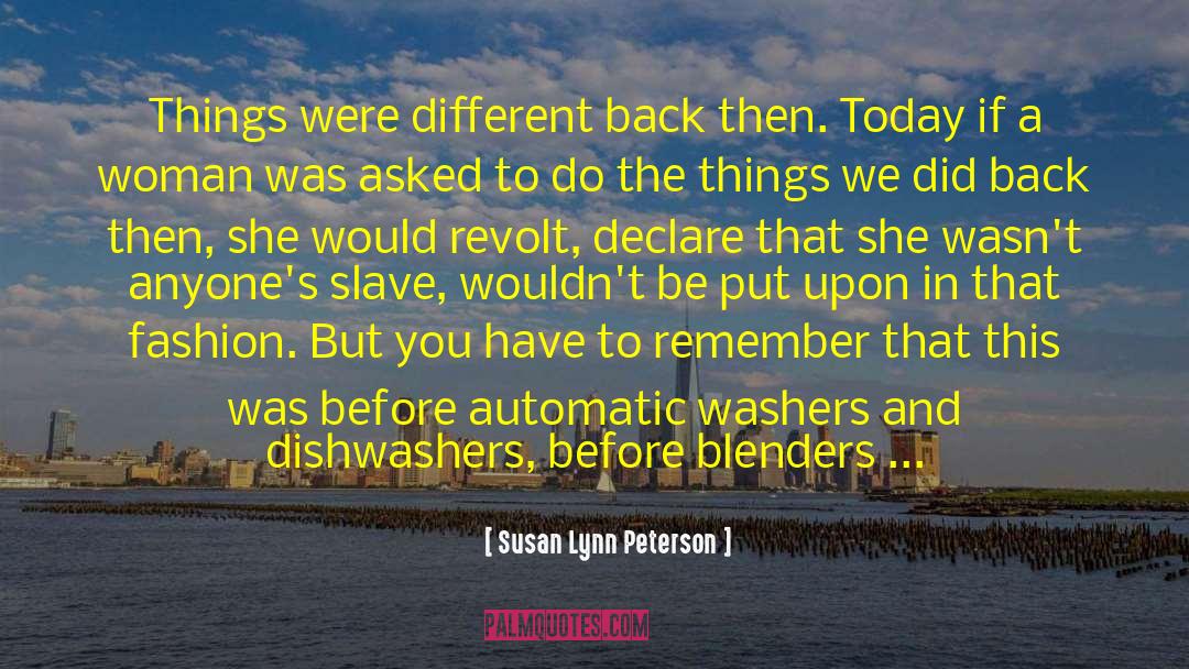 Agitating Washers quotes by Susan Lynn Peterson