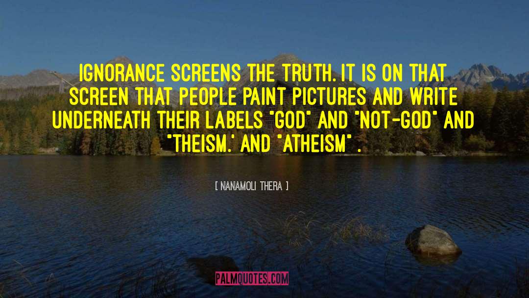 Agnostic Atheism quotes by Nanamoli Thera