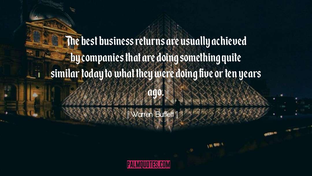 Ago quotes by Warren Buffett