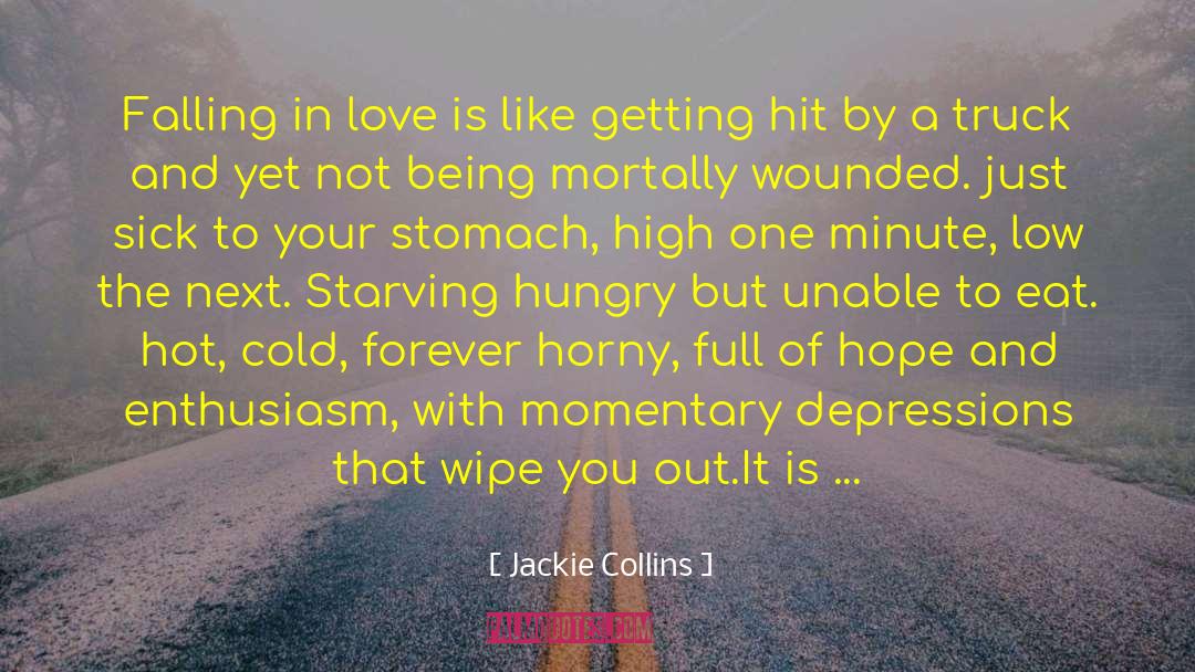 Agonising Face quotes by Jackie Collins