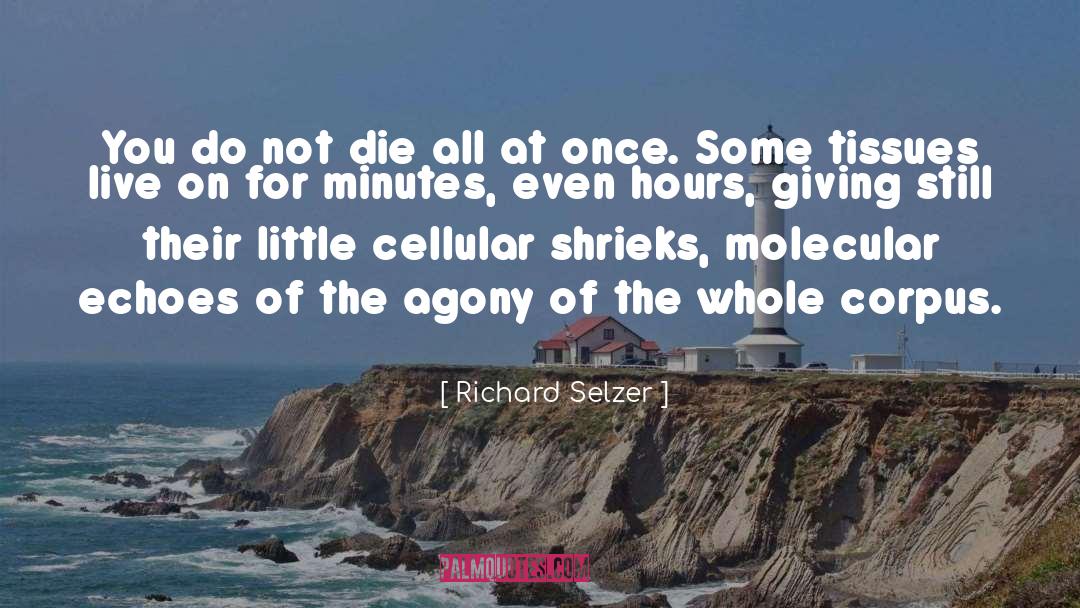 Agony quotes by Richard Selzer