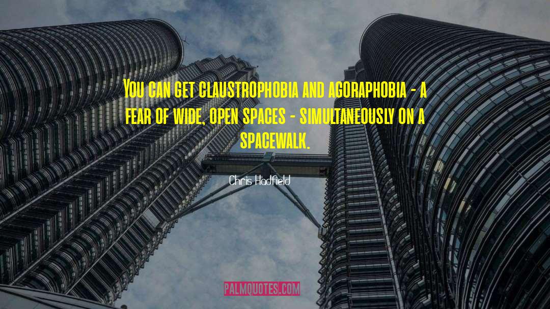 Agoraphobia quotes by Chris Hadfield