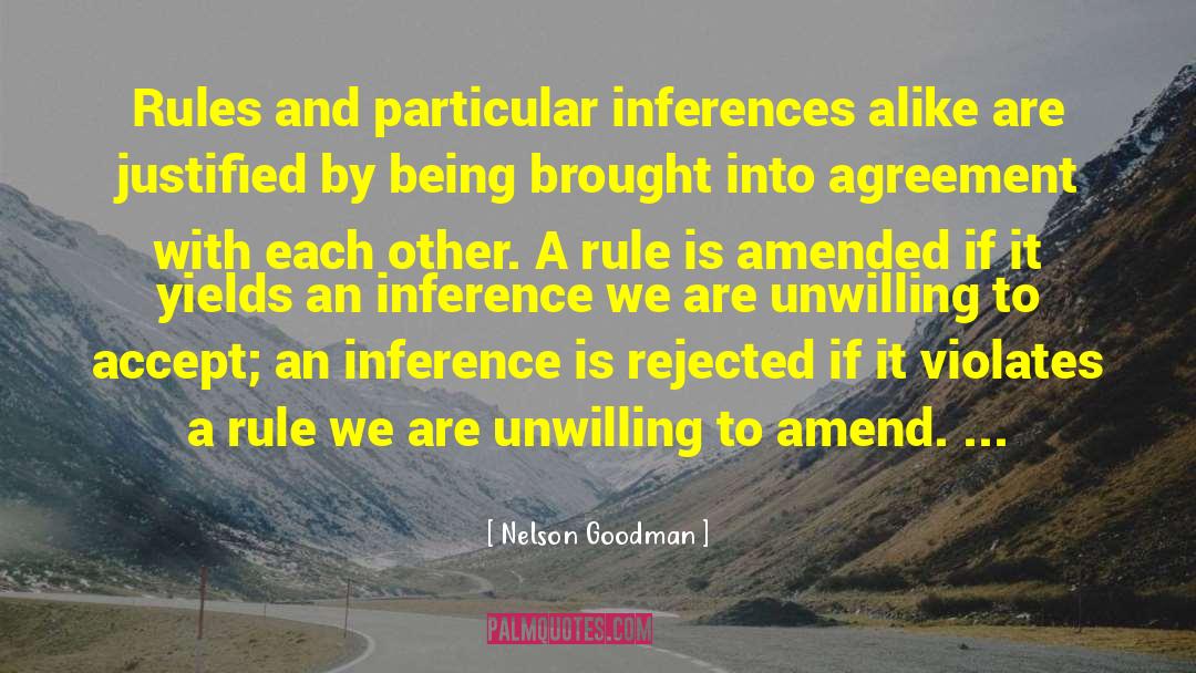 Agreement And Attitude quotes by Nelson Goodman
