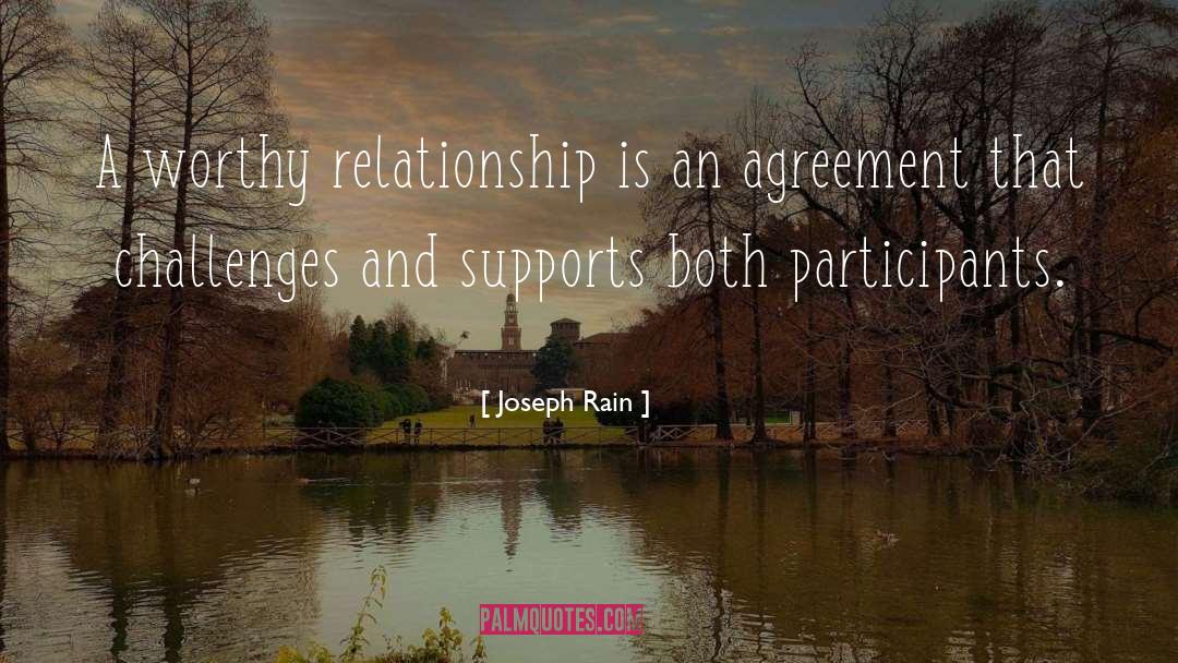 Agreement quotes by Joseph Rain