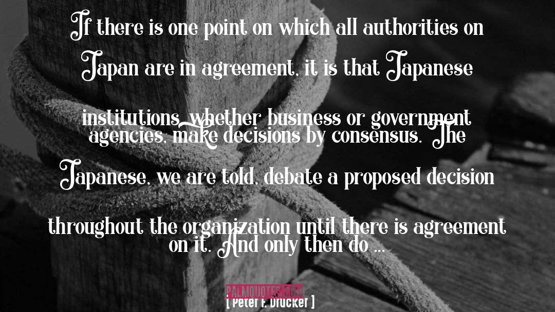 Agreement quotes by Peter F. Drucker