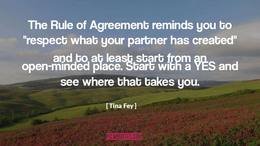 Agreement quotes by Tina Fey