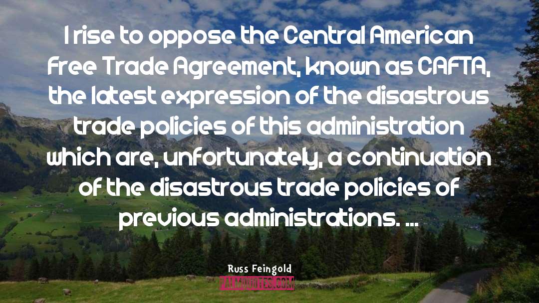 Agreements quotes by Russ Feingold