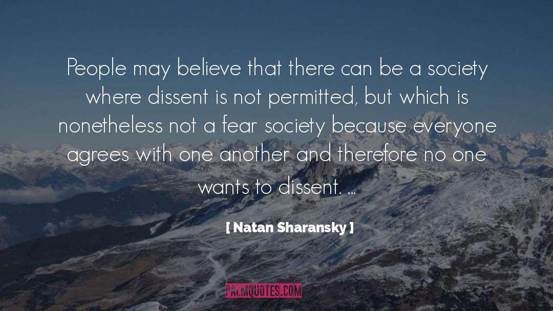 Agrees quotes by Natan Sharansky