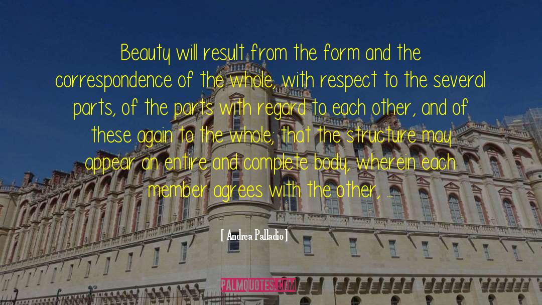 Agrees quotes by Andrea Palladio