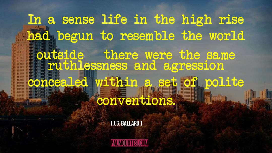 Agression quotes by J.G. Ballard