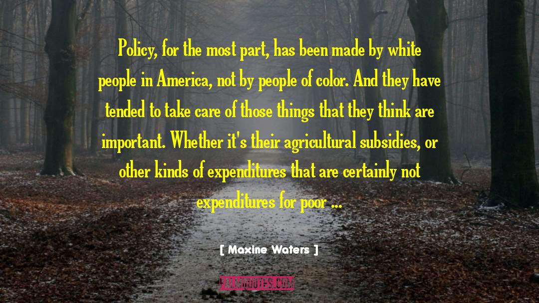 Agricultural quotes by Maxine Waters