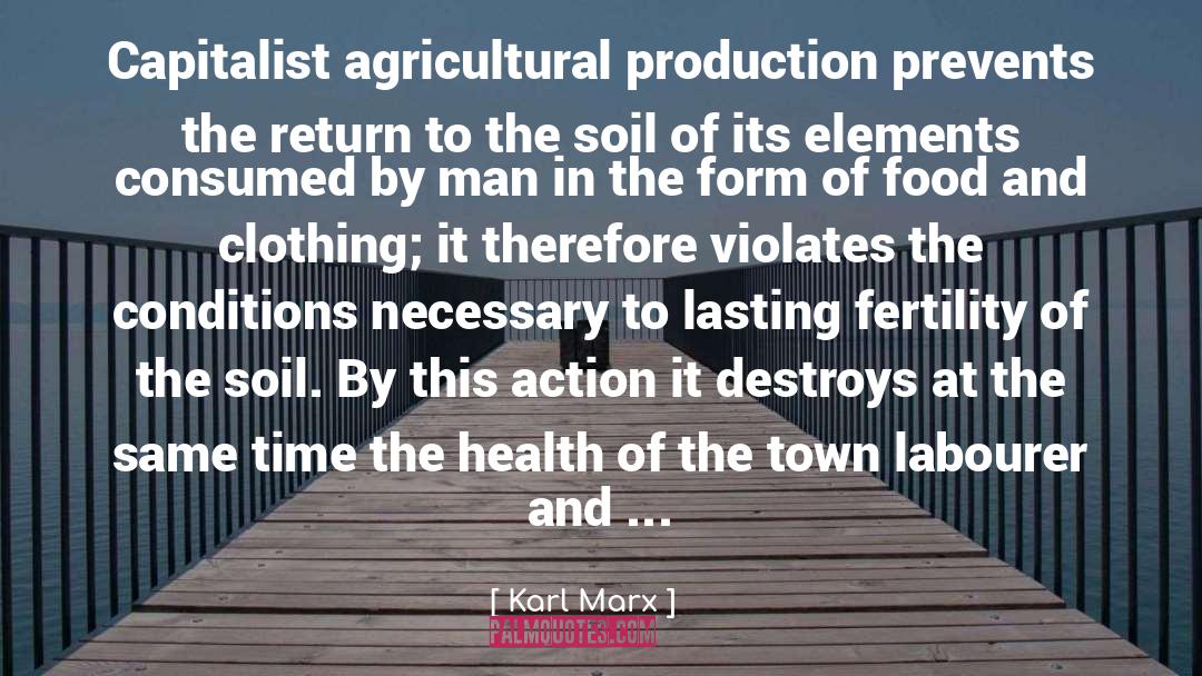 Agricultural quotes by Karl Marx