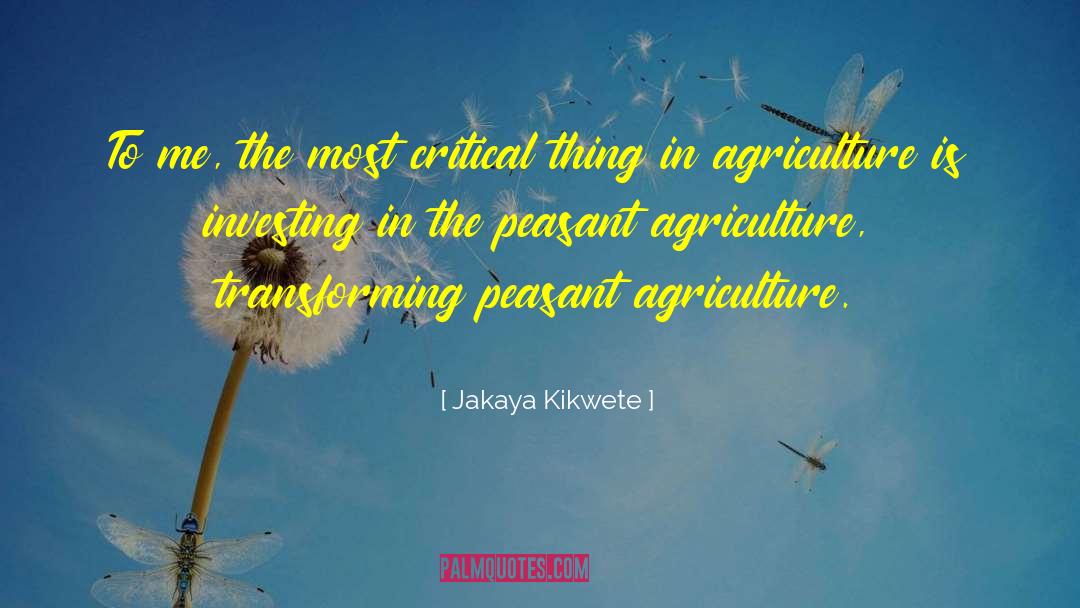 Agriculture quotes by Jakaya Kikwete