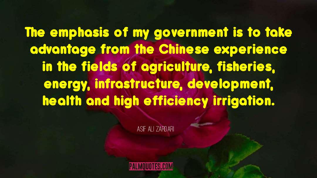 Agriculture quotes by Asif Ali Zardari