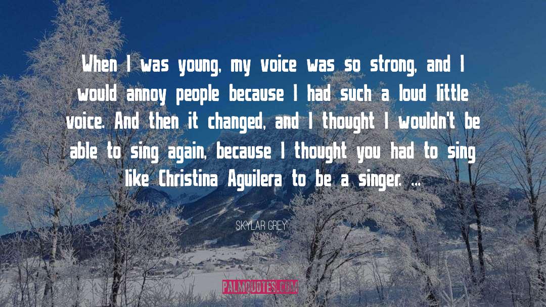 Aguilera quotes by Skylar Grey