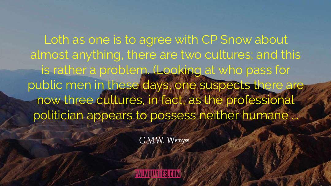 Agw quotes by G.M.W. Wemyss