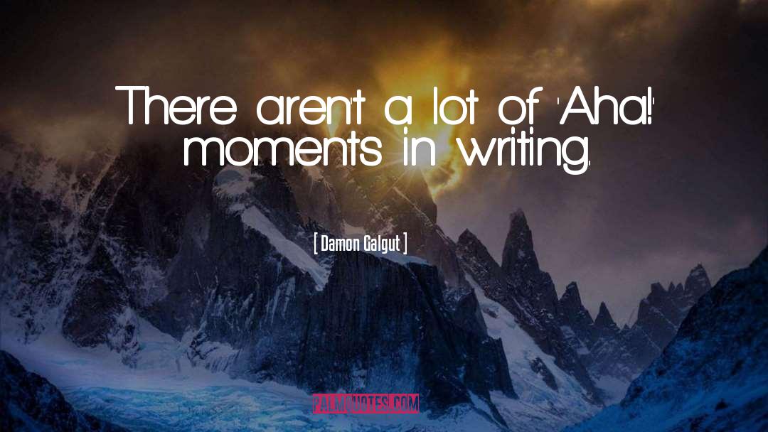 Aha Moments quotes by Damon Galgut