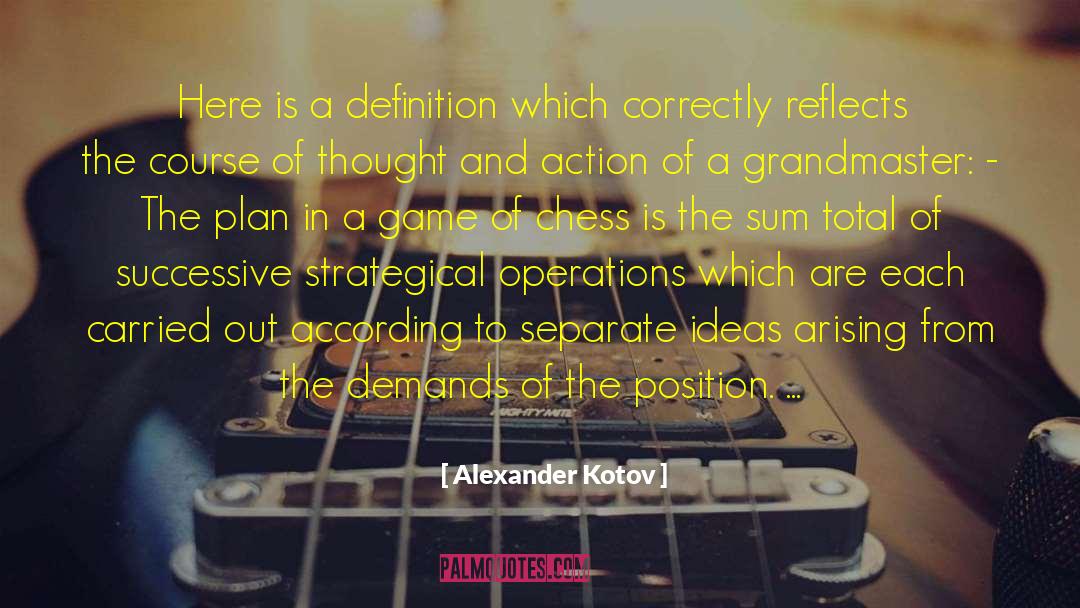 Ahead Of The Game quotes by Alexander Kotov