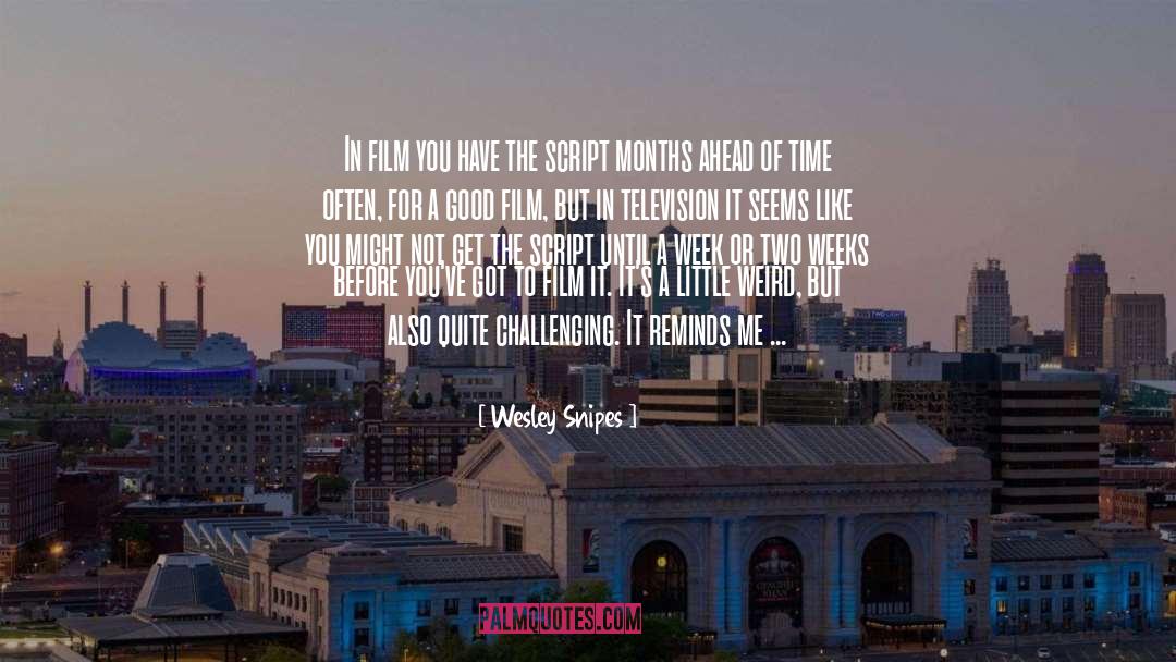 Ahead Of Time quotes by Wesley Snipes