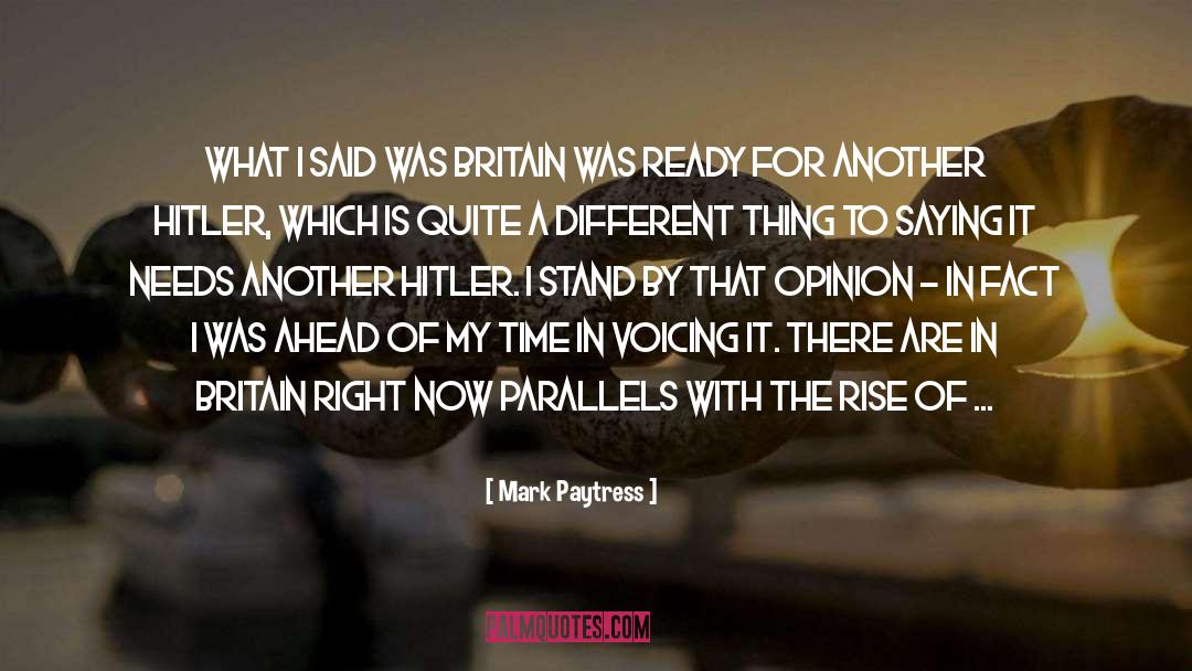Ahead quotes by Mark Paytress