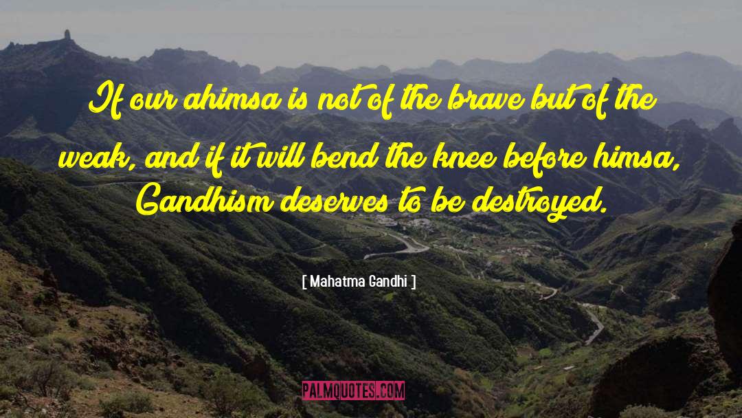 Ahimsa quotes by Mahatma Gandhi