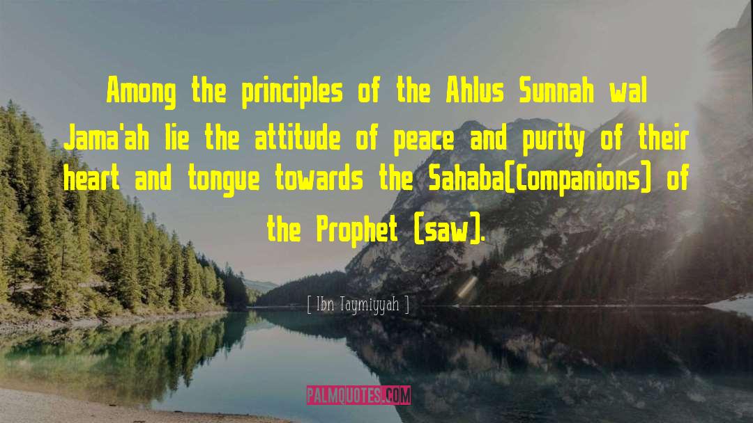 Ahlus Sunnah quotes by Ibn Taymiyyah