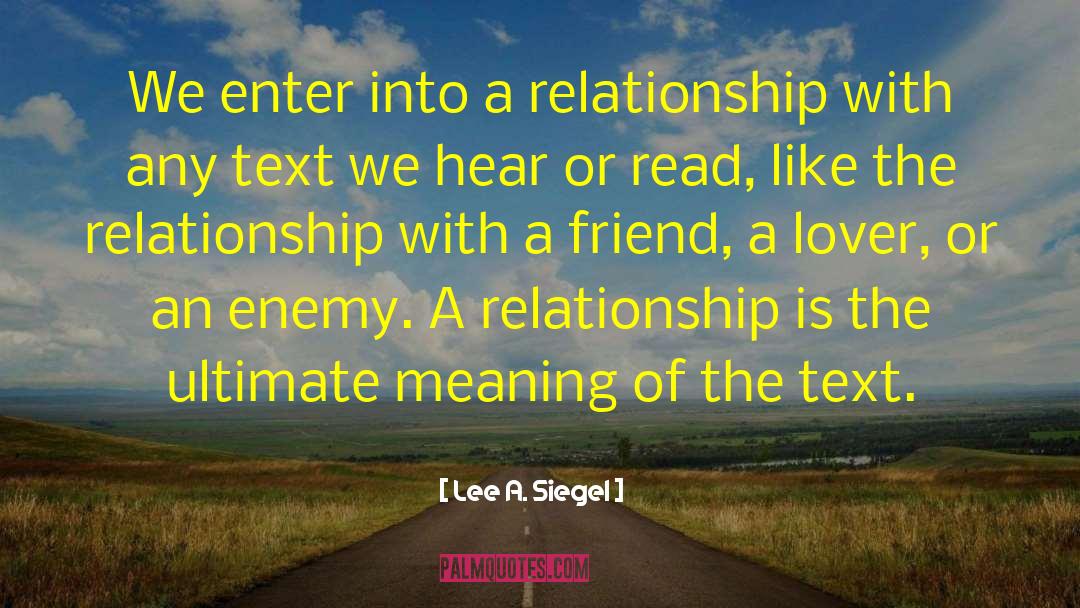 Ahnet Text quotes by Lee A. Siegel