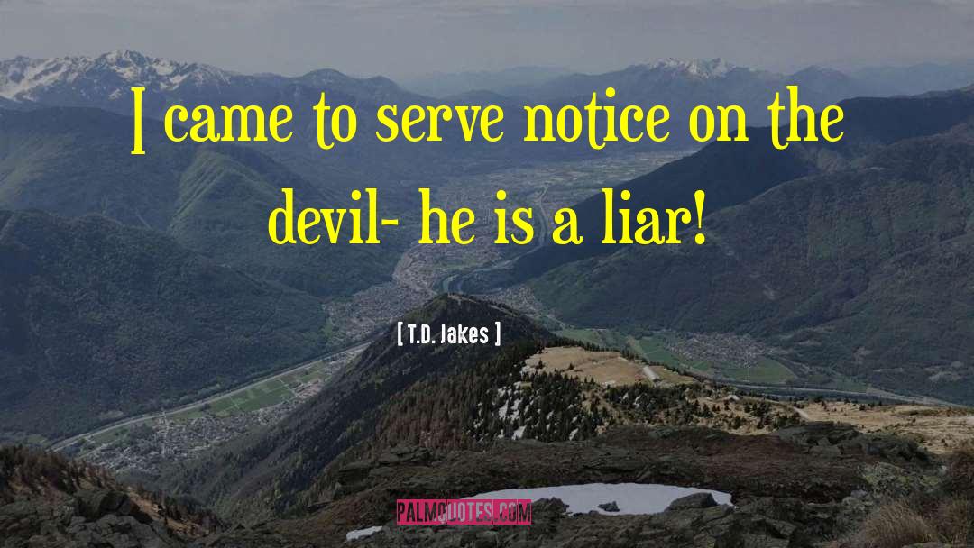 Ahs Devil quotes by T.D. Jakes