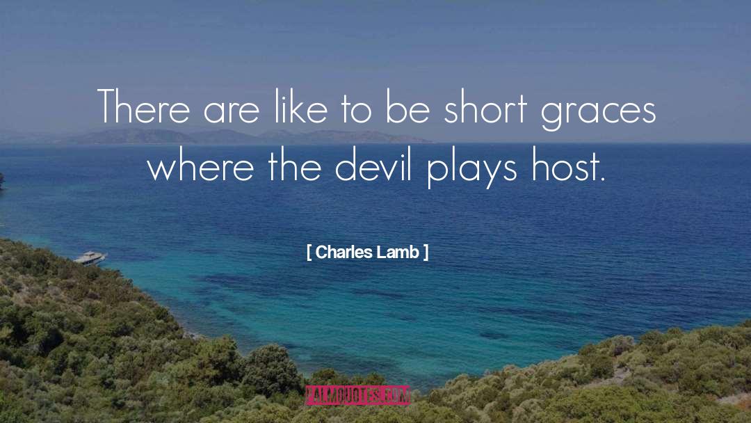 Ahs Devil quotes by Charles Lamb